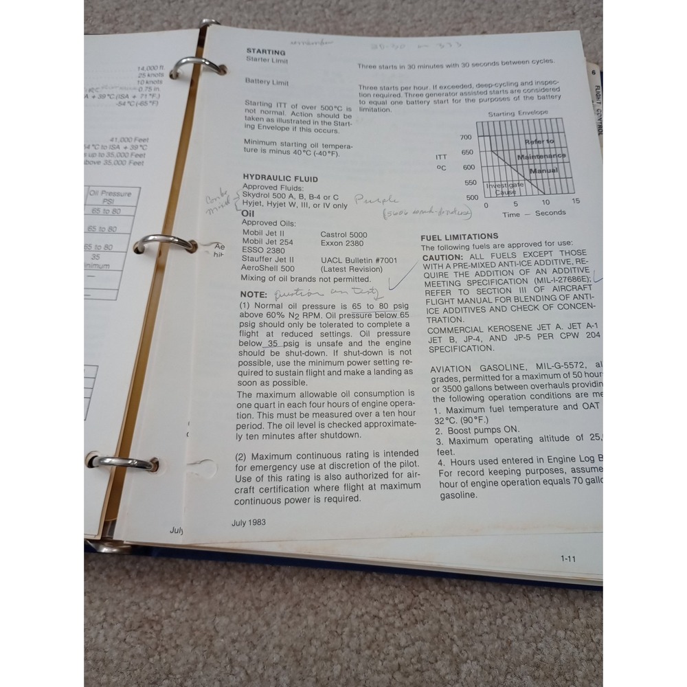Cessna‎ Citation I Pilot Training Manual, Vol. 1, Operational Information 1983 - Picture 10 of 16